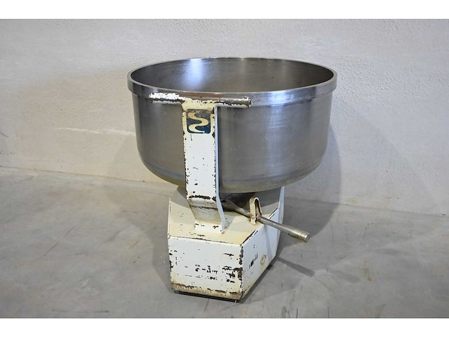 Sancassiano 150 uitrijdbare rvs spiraalkneder kuip - afbeelding 2 van  4