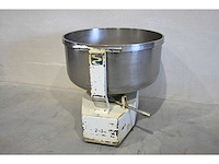 Sancassiano 150 uitrijdbare rvs spiraalkneder kuip - afbeelding 2 van  4