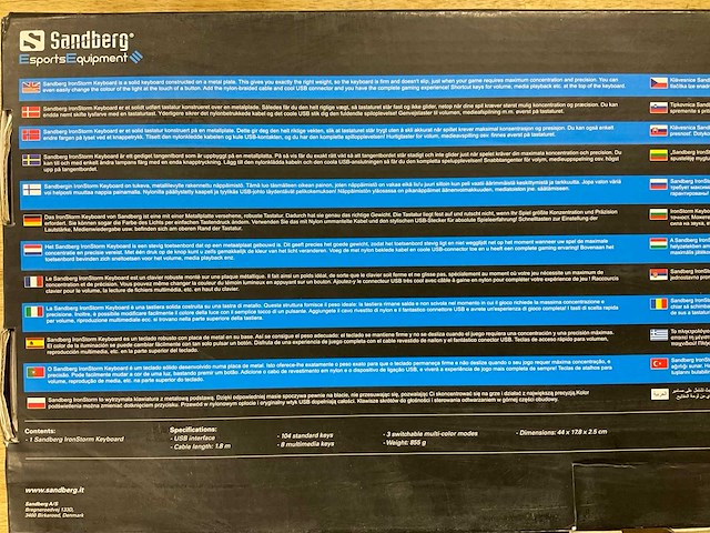Sandberg ironstorm toetsenbord - afbeelding 2 van  3