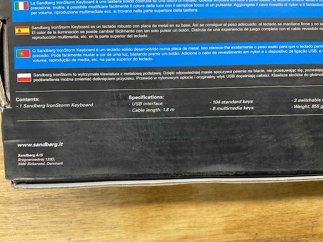 Sandberg ironstorm toetsenbord - afbeelding 3 van  3