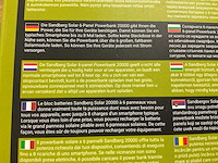 Sandberg solar-6 powerbank 20000 - afbeelding 2 van  2