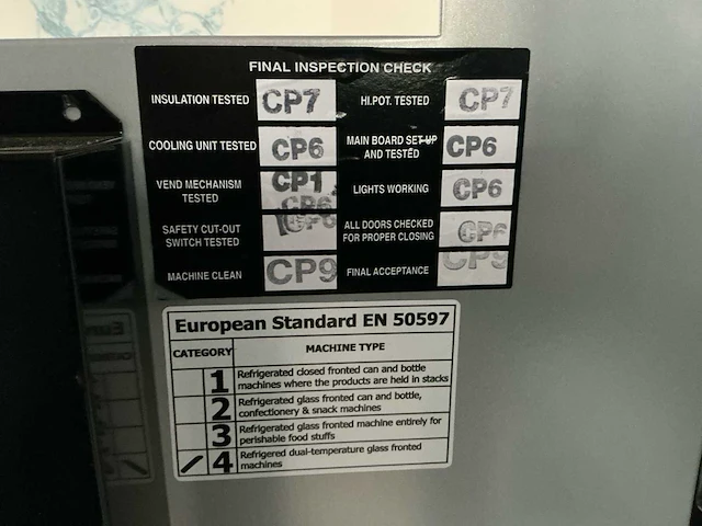 Sanden vendo - sve c47-h2 - verkoopautomaat - afbeelding 18 van  23