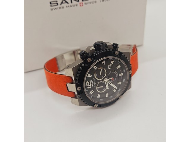 Sandoz 81337-0250 titanium chronograaf herenhorloge - afbeelding 3 van  7