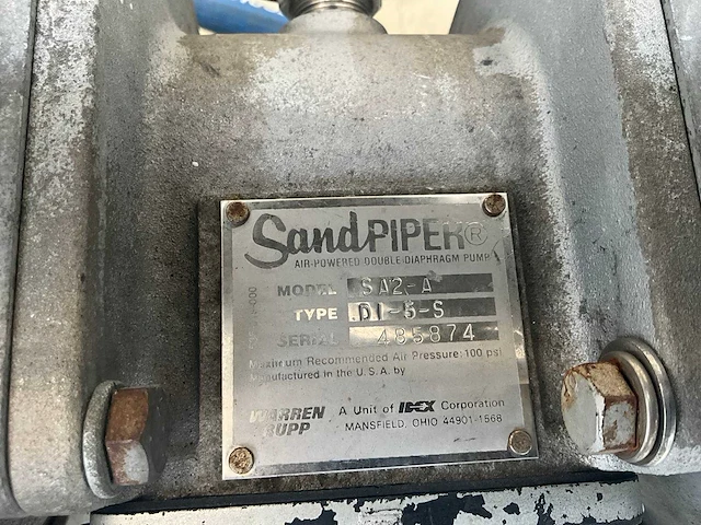 Sandpiper sa2-a di-5-s pneumatische dubbelmembraanpomp - afbeelding 7 van  7