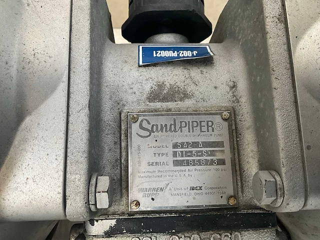 Sandpiper sa2-a pneumatische dubbelmembraanpomp - afbeelding 5 van  5
