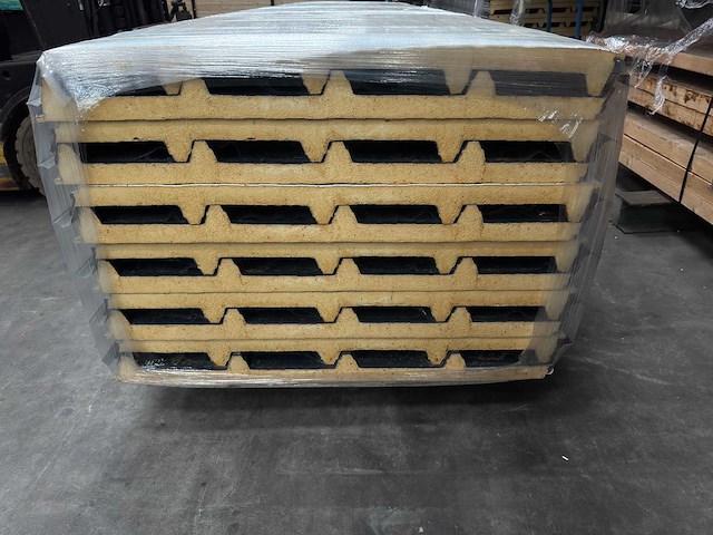 Sandwichpaneel stalen buitenplaten 4000mm (12x) - afbeelding 1 van  2