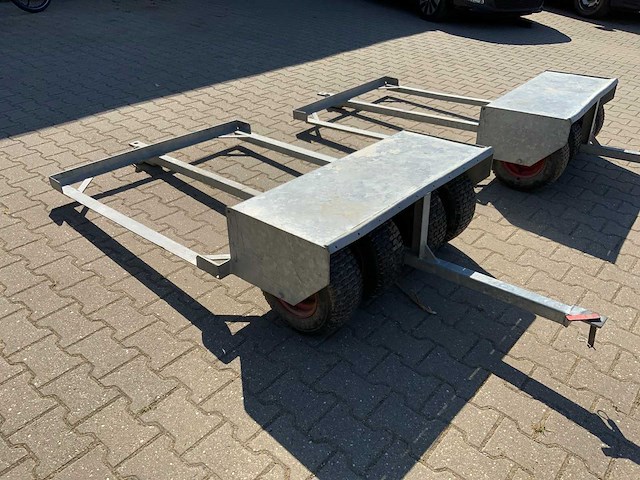 Sanfru kuubkist trolley met dubbel trekoog - afbeelding 3 van  7