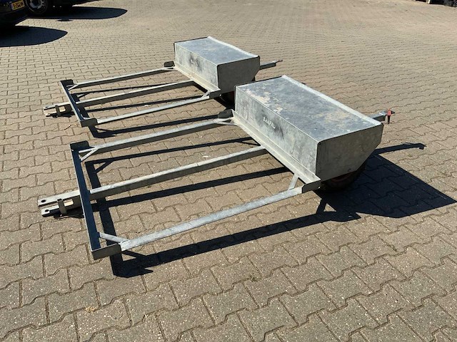 Sanfru kuubkist trolley met dubbel trekoog - afbeelding 5 van  7