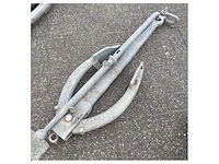 Sanguineti admiralty anchor 50 kg galvanized foldable - afbeelding 3 van  10
