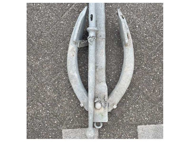 Sanguineti admiralty anchor 50 kg galvanized foldable - afbeelding 5 van  10
