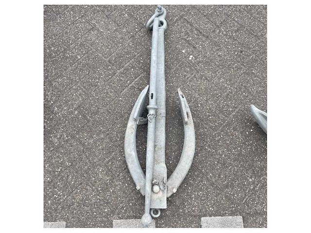 Sanguineti admiralty anchor 50 kg galvanized foldable - afbeelding 10 van  10