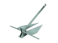 Sanguineti danforth 65 kg galvanized high hold anchor - afbeelding 1 van  7