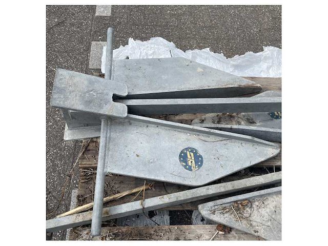 Sanguineti danforth 65 kg galvanized high hold anchor - afbeelding 5 van  7