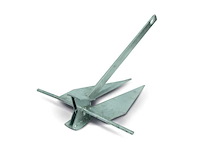 Sanguineti galvaized danforth anchor 41 kg - afbeelding 2 van  7