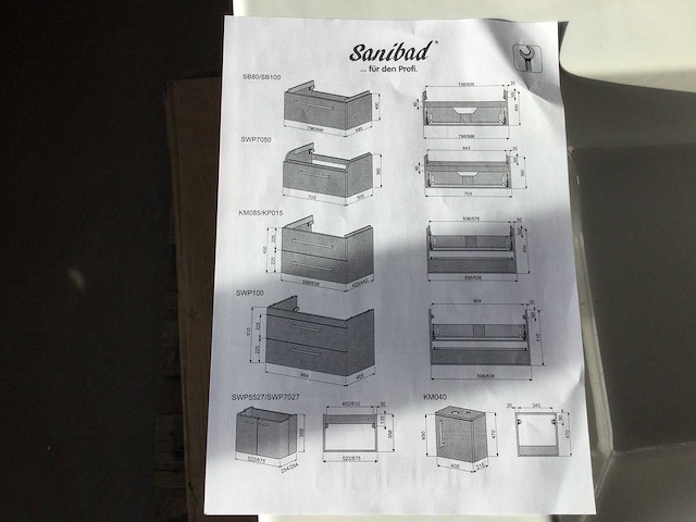 Sanibad - onderkast met wastafel - afbeelding 4 van  5