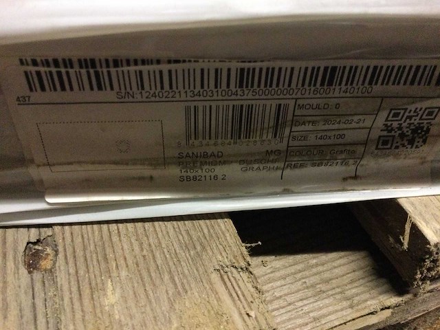 Sanibad - sb821162 - douchevloer 140x100 cm - afbeelding 2 van  2