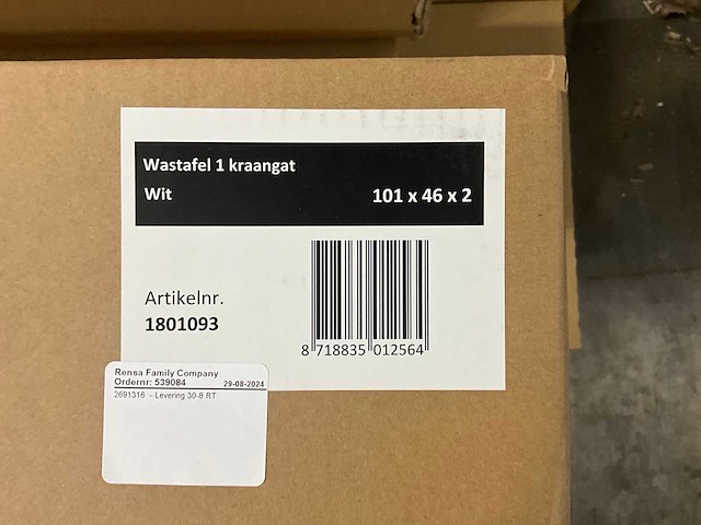 Sanibel wastafel 100x46 cm - afbeelding 8 van  8