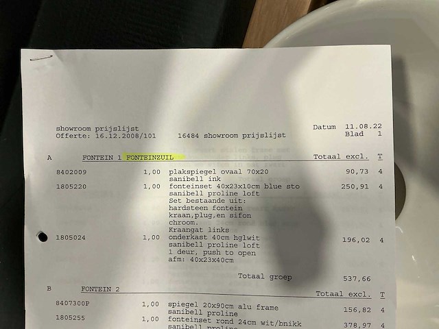 Sanibell proline ink fonteincombinatie - afbeelding 7 van  7