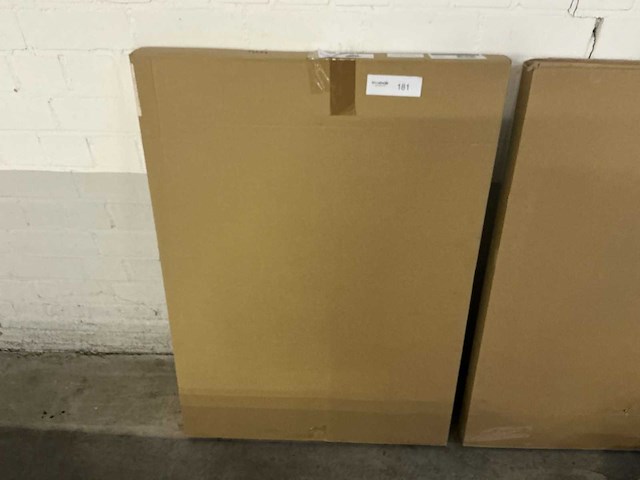 Sanibell vlak in mat zwart kader spiegel 100x4x60cm - afbeelding 2 van  3