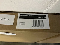 Sanibell vlak in mat zwart kader spiegel 100x4x60cm - afbeelding 3 van  3