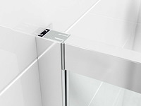 Saniclass id06 quickfit badwand 2-delige schuifdeur 170x150 cm antikalk - afbeelding 2 van  4