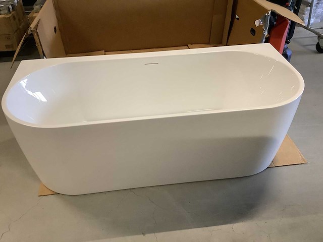 Saniclear - freshline half - half vrijstaand bad 180x80 cm - afbeelding 1 van  7