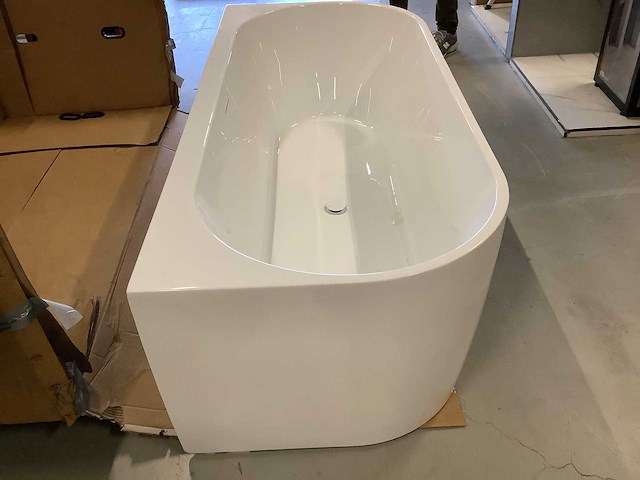 Saniclear - freshline half - half vrijstaand bad 180x80 cm - afbeelding 2 van  7