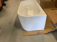 Saniclear - freshline half - half vrijstaand bad 180x80 cm - afbeelding 3 van  7