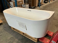 Saniclear lilla ligbad (180x80cm) links glans wit - afbeelding 1 van  4