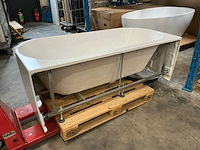 Saniclear lilla ligbad (180x80cm) links glans wit - afbeelding 4 van  4