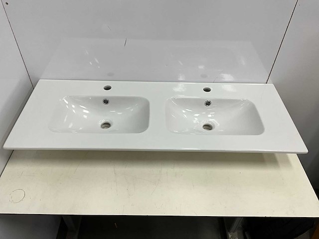 Sanidusa - dubbele wastafel 121 x 46 cm - afbeelding 2 van  7