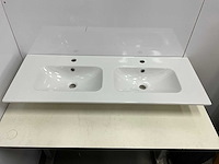 Sanidusa - dubbele wastafel 121 x 46 cm - afbeelding 2 van  7