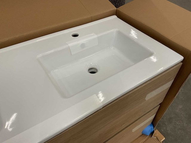 Sanijura - slouby 120cm - badmeubelset met spiegel + verlichting - afbeelding 3 van  11