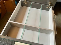Sanijura design badmeubel 90x46cm met spiegelkast en verlichting - afbeelding 6 van  9