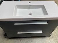 Sanijura design badmeubel met spiegelkast en verlichting - afbeelding 4 van  8
