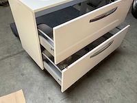 Sanijura design badmeubel met spiegelkast met verlichting hoogglans wit - afbeelding 7 van  9