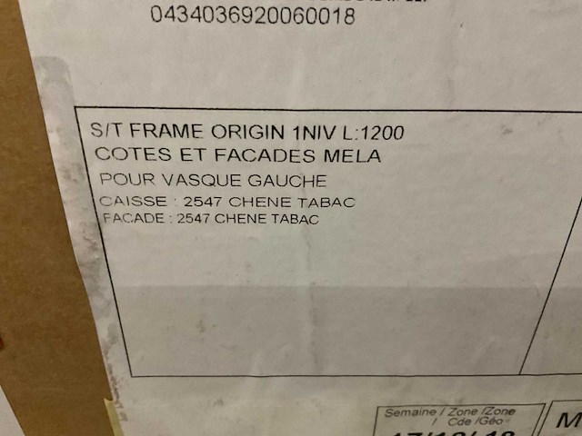 Sanijura frame origin 120cm wastafelonderkast - afbeelding 5 van  5