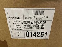 Sanijura lumen 120cm wastafelonderkast - afbeelding 2 van  3