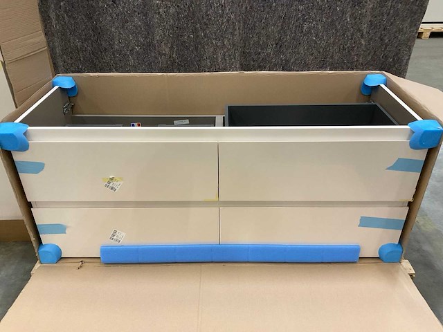 Sanijura lumen 140cm wastafelonderkast met kolomkast - afbeelding 4 van  11