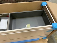 Sanijura lumen 140cm wastafelonderkast met kolomkast - afbeelding 7 van  11