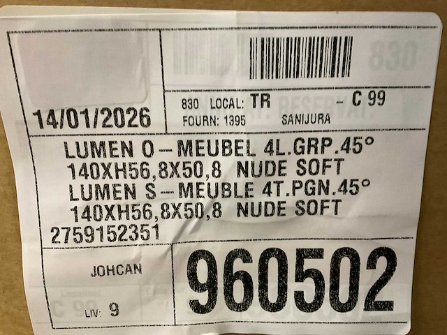 Sanijura lumen 140cm wastafelonderkast met kolomkast - afbeelding 11 van  11