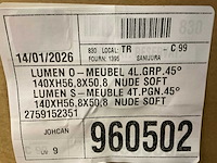 Sanijura lumen 140cm wastafelonderkast met kolomkast - afbeelding 11 van  11