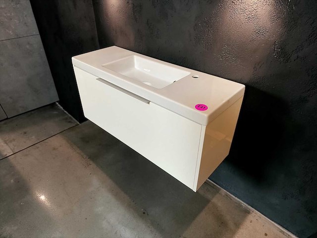 Sanijura ondiepe design badmeubel 100x35cm - afbeelding 1 van  4
