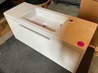 Sanijura ondiepe design badmeubel 100x35cm - afbeelding 3 van  4