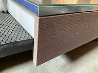 Sanijura spiegelkast met verlichting en stopcontact houtlook 100x65 cm - afbeelding 9 van  11