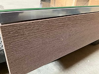 Sanijura spiegelkast met verlichting en stopcontact houtlook 100x65 cm - afbeelding 10 van  11
