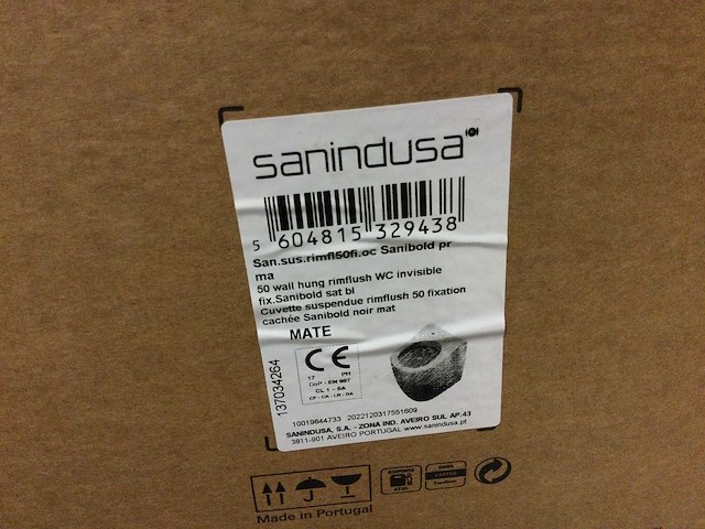 Sanindusa - sanibold - wandcloset zonder zitting. - afbeelding 4 van  5