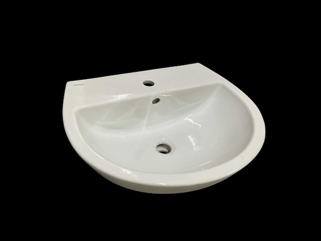 Sanindusa wastafel keramisch wit 55x45cm - afbeelding 1 van  4