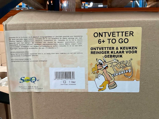 Saniq 6+ to go sprayflacon á 1l gebruiksklare ontvetter en keuken reiniger (120x) - afbeelding 2 van  3