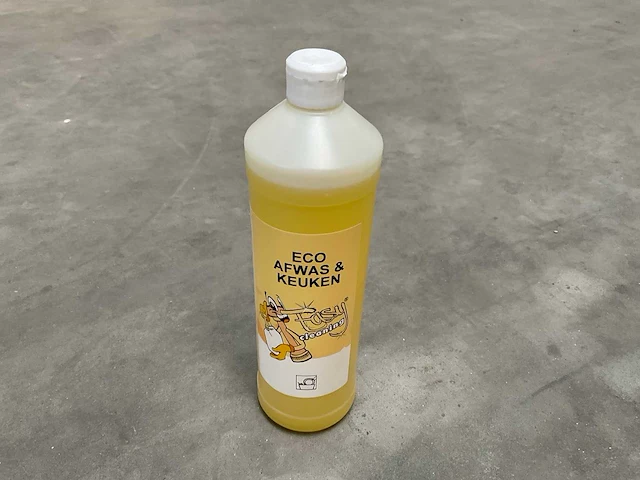 Saniq eco afwas & keuken flacon á 1l afwasmiddel (186x) - afbeelding 1 van  2